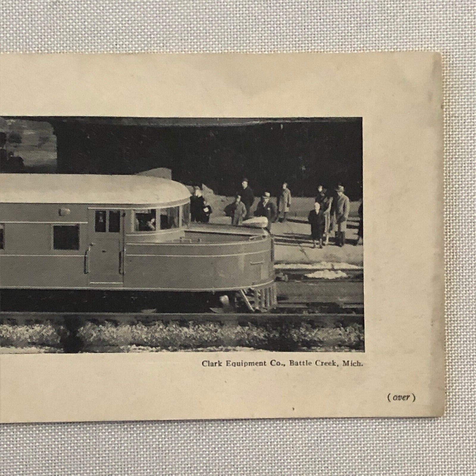 Vintage Clark Autotram Train Information Card  