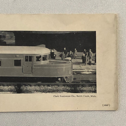 Vintage Clark Autotram Train Information Card  