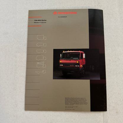 International Truck 700 and 900 Series Medium Cabover Sales Brochure Catalog