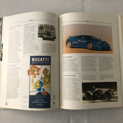 1994 Bugatti Car Book Magazine Journal German Text Vintage Cars +