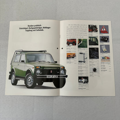 Lada Niva ACCESSORIES Car Sales Brochure Catalog GERMAN