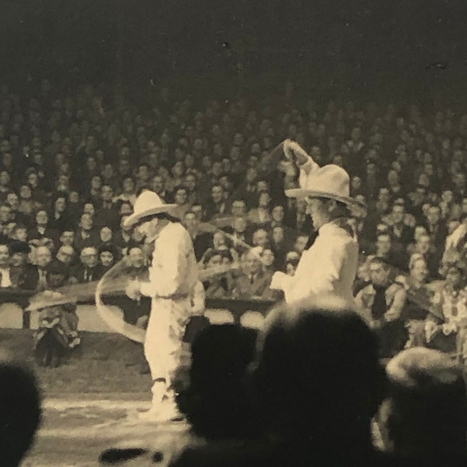 Circus Performer Wild West Show Rope Act Photo Photograph Print Vintage