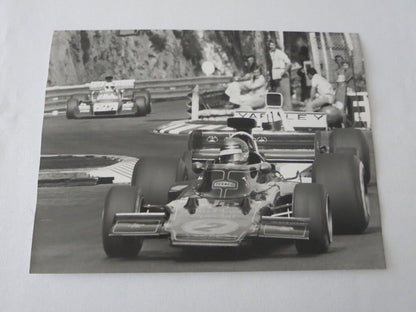 Vintage 1973 Monaco Grand Prix Photograph Photo - Ronnie Peterson Lotus Ford +