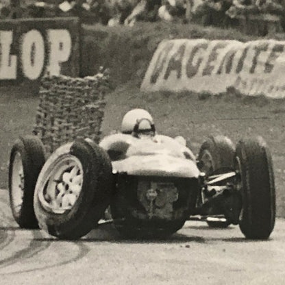 Vintage Grand Prix Racing Car Photo Photograph Print - Crashed Car 