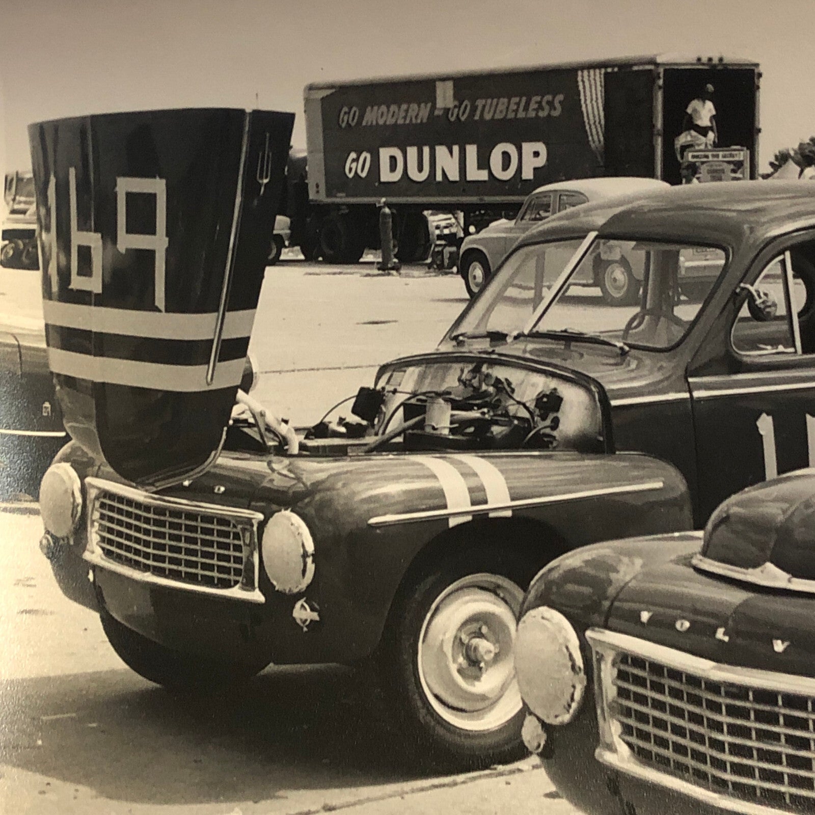 Vintage Volvo Racing Car Photo Photograph Print