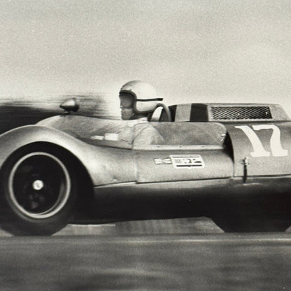 Vintage Racing Photo Roger Penske Cooper Chevy Car Motorsport MODERN PRINT