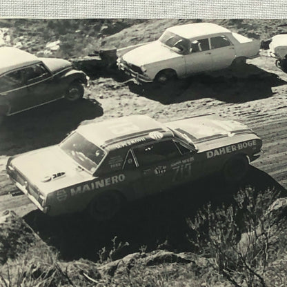 Vintage Racing Photo Photograph Oscar Cabalen Ford Mustang Argentina Rally ? 