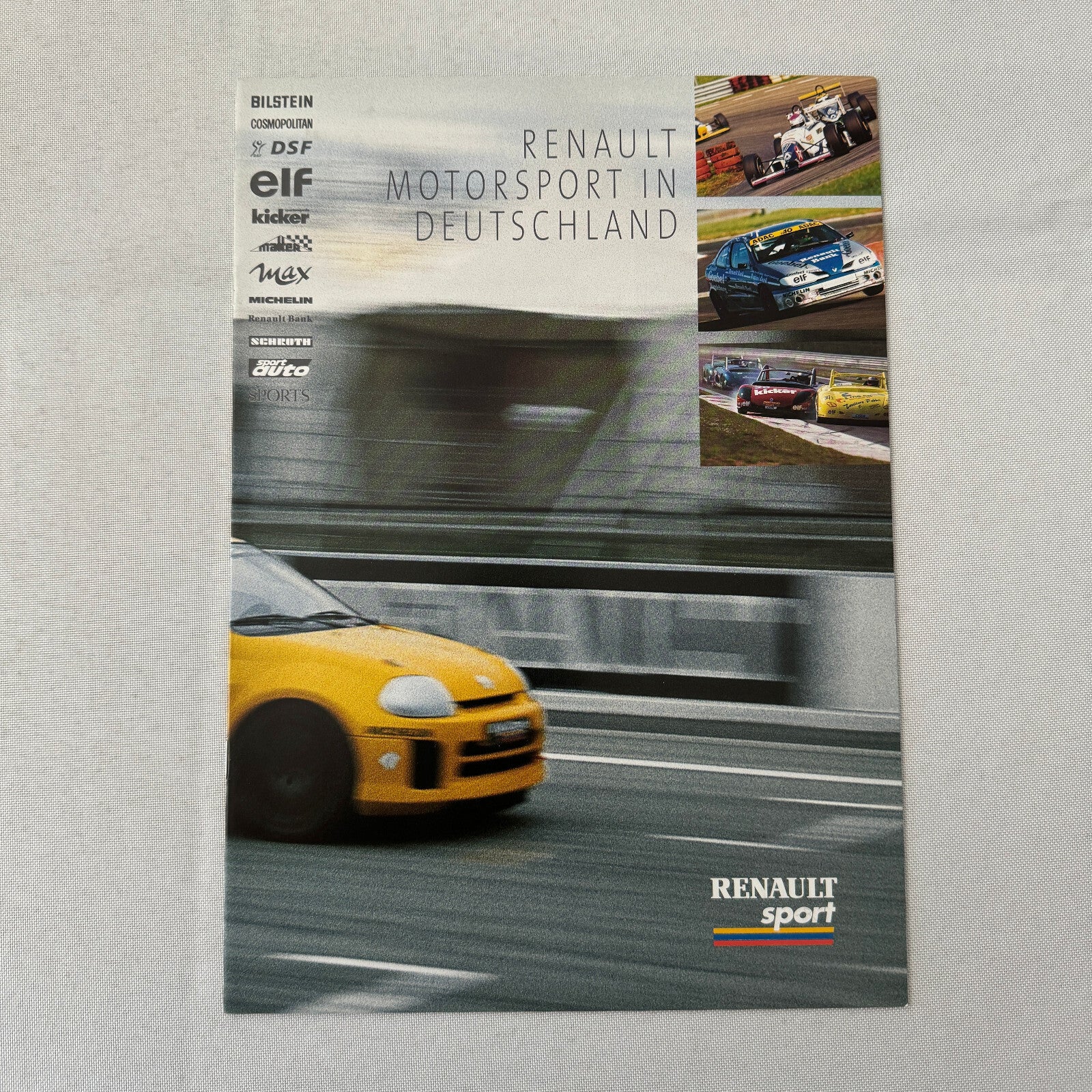 Renault Sport Racing Brochure GERMAN Text Renault Megane Cup Formula +