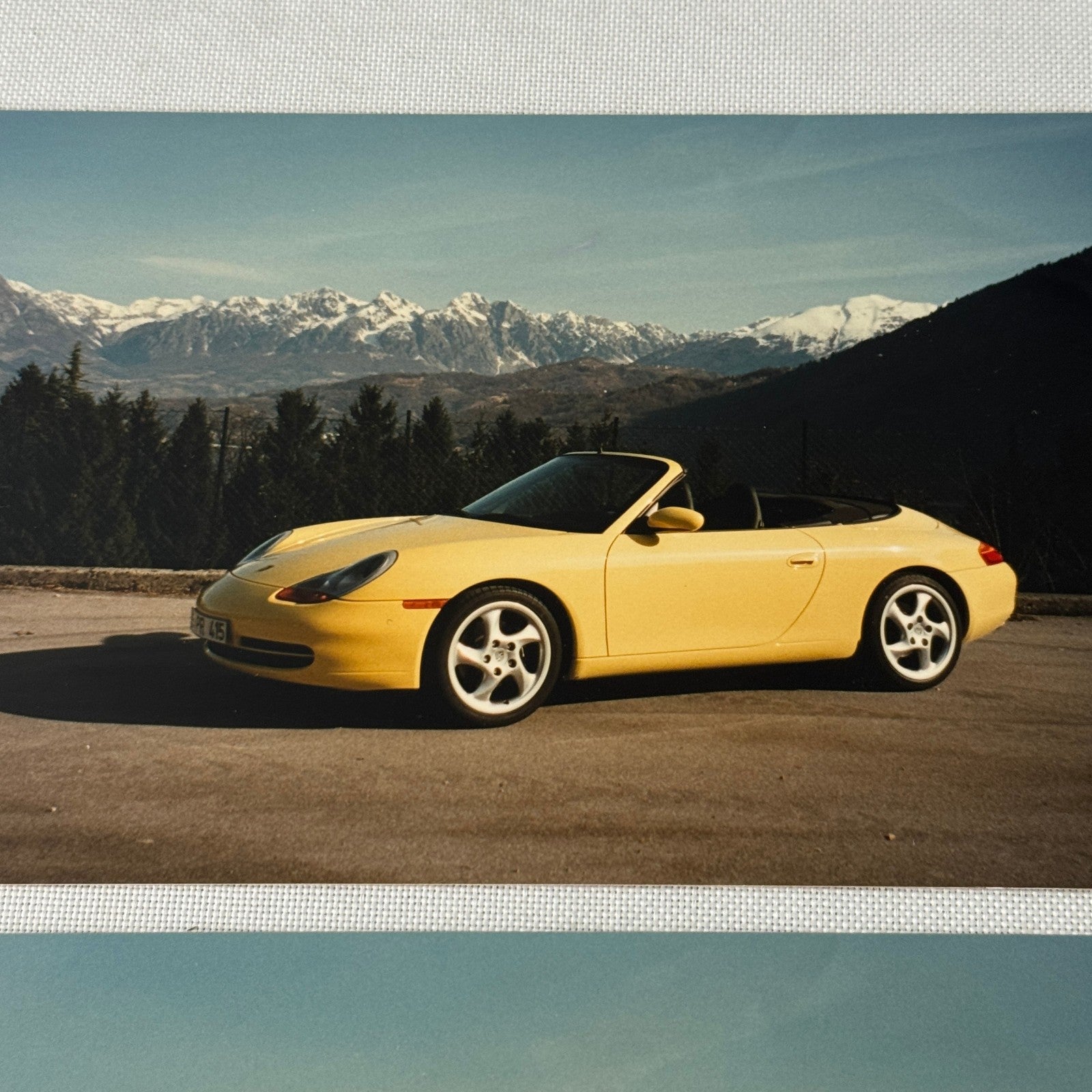 Porsche 911 Cabriolet Photo Photograph Print Lot 2x Paul Frere