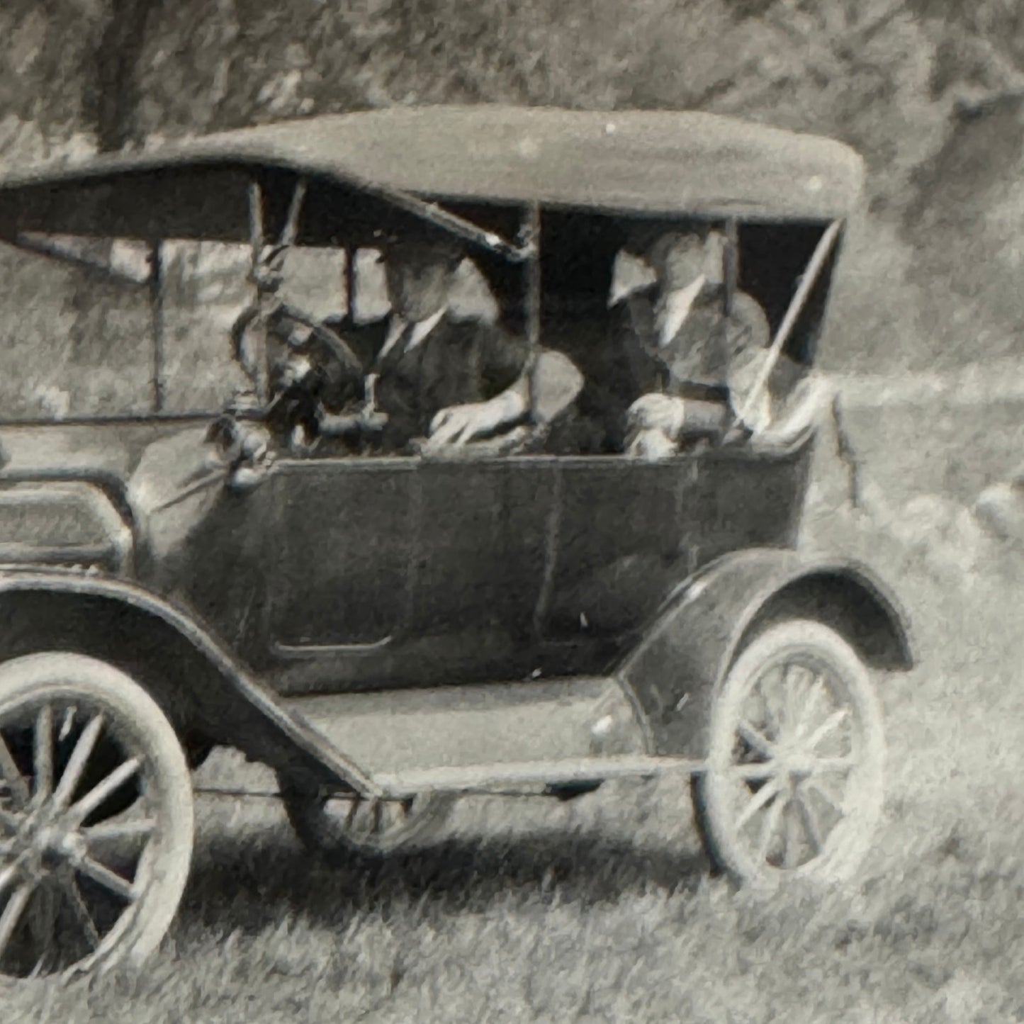 Vintage Car Automobile Photo Photograph Print Snapshot People