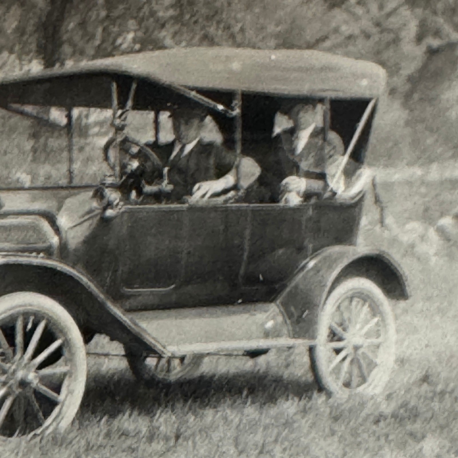 Vintage Car Automobile Photo Photograph Print Snapshot People