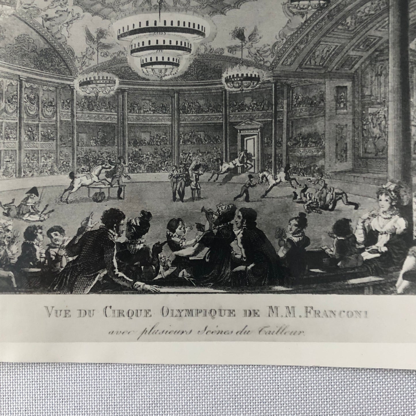 Vintage Photograph of French Circus Poster or Postcard Illustrations Photo