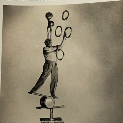 Vintage Circus Juggling Juggler Balancing Act Photo Photograph Fred Morell