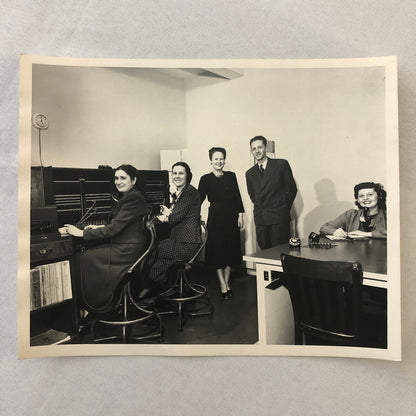 Vintage Photo Photograph Telephone Switchboard Operators