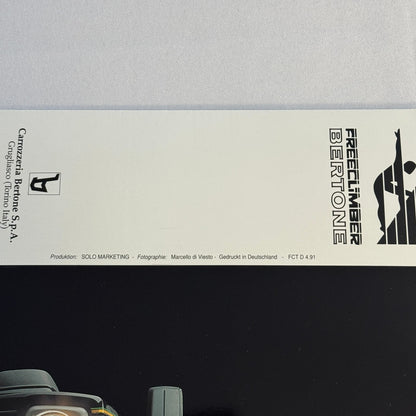 1991 Bertone Freeclimber SUV Sales Brochure BMW Bertone Free Climber GERMAN