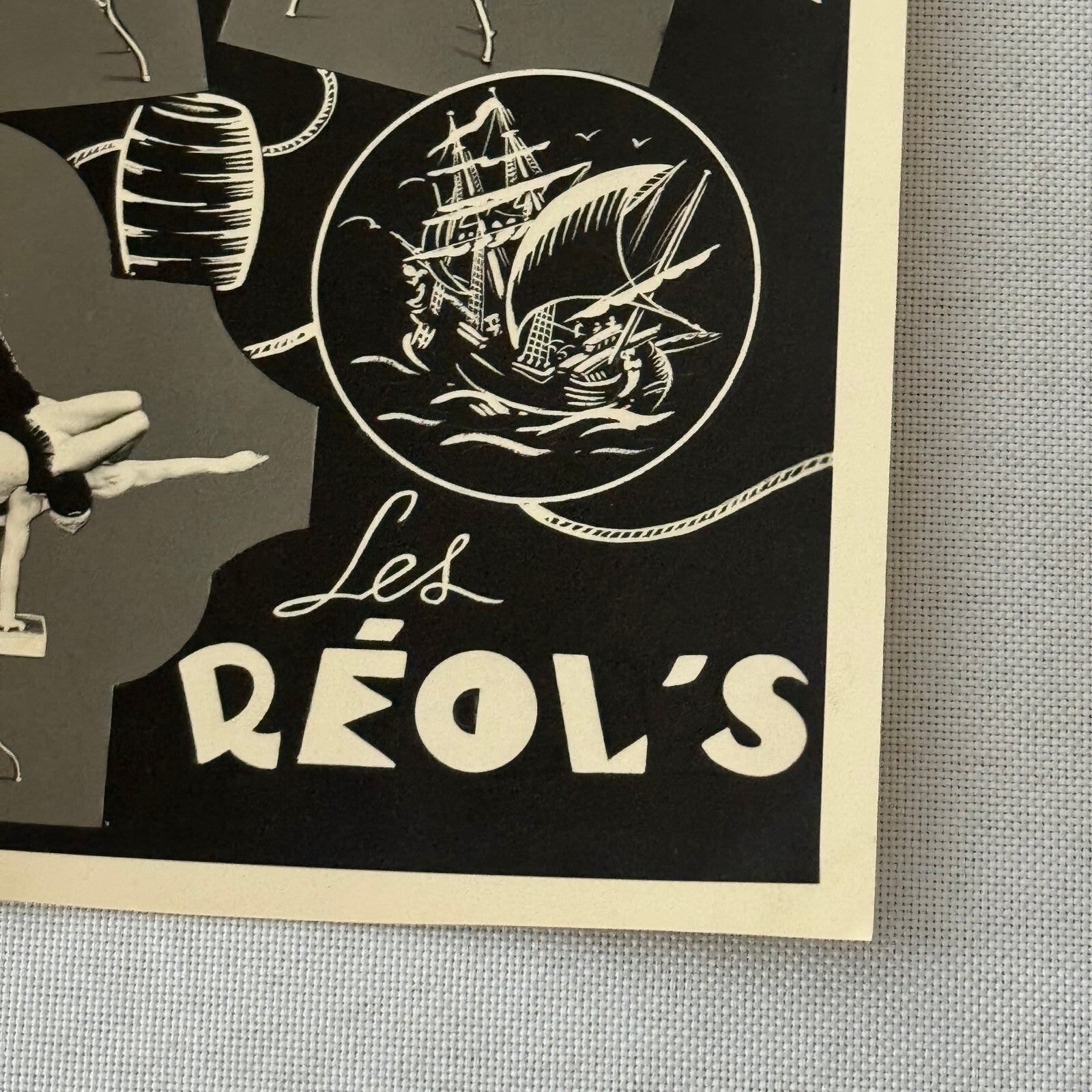 Vintage Circus Acrobat Balancing Act Photo Photograph Les Reols