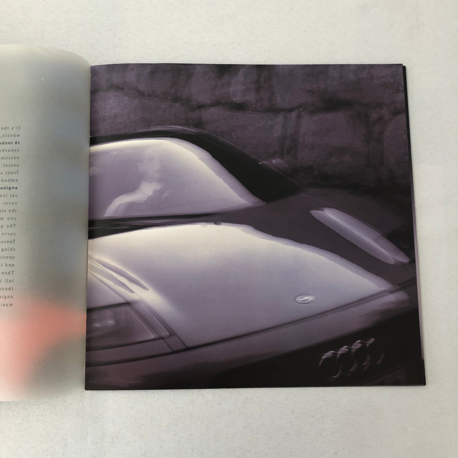 Audi Quattro Sypder Concept Car Sales Brochure Catalog