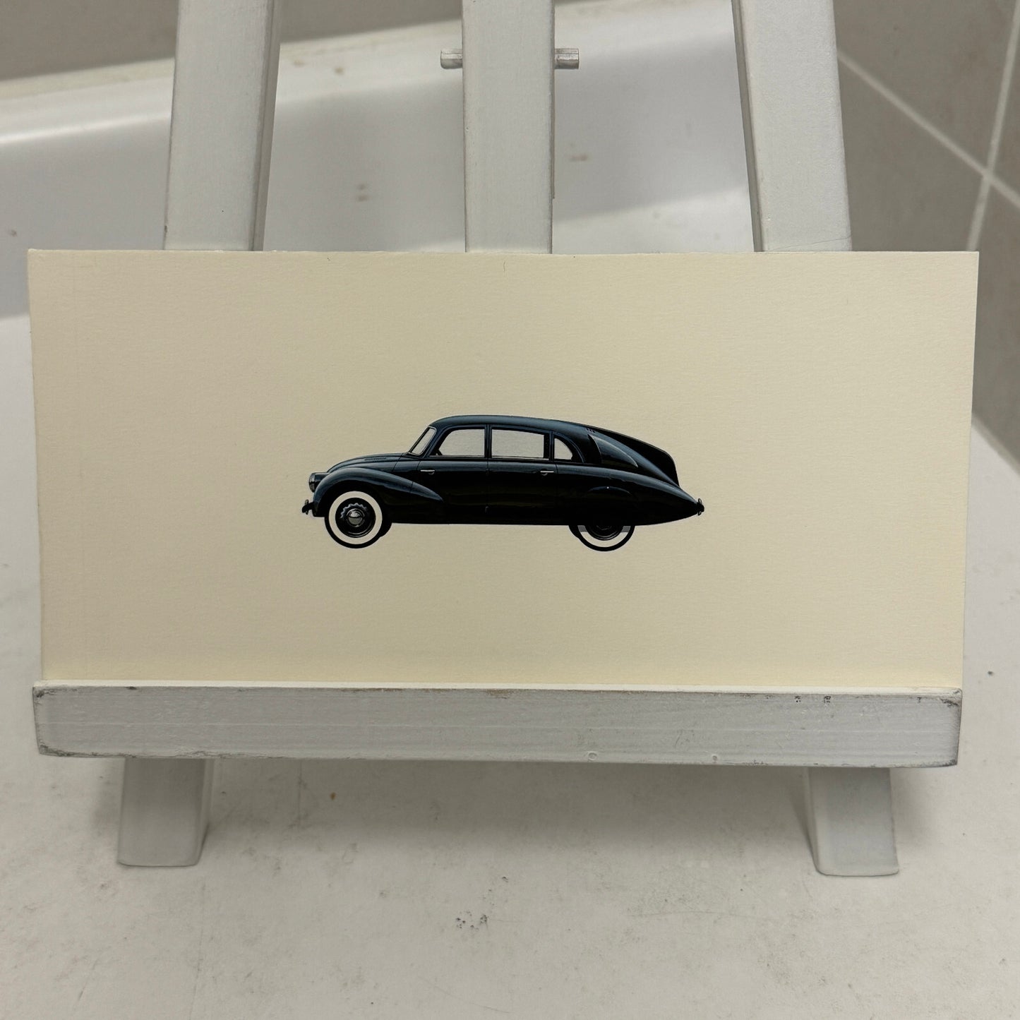Tatra T77 Car Illustration Art Drawing Vintage Miniature Hand Drawn Robert Preis