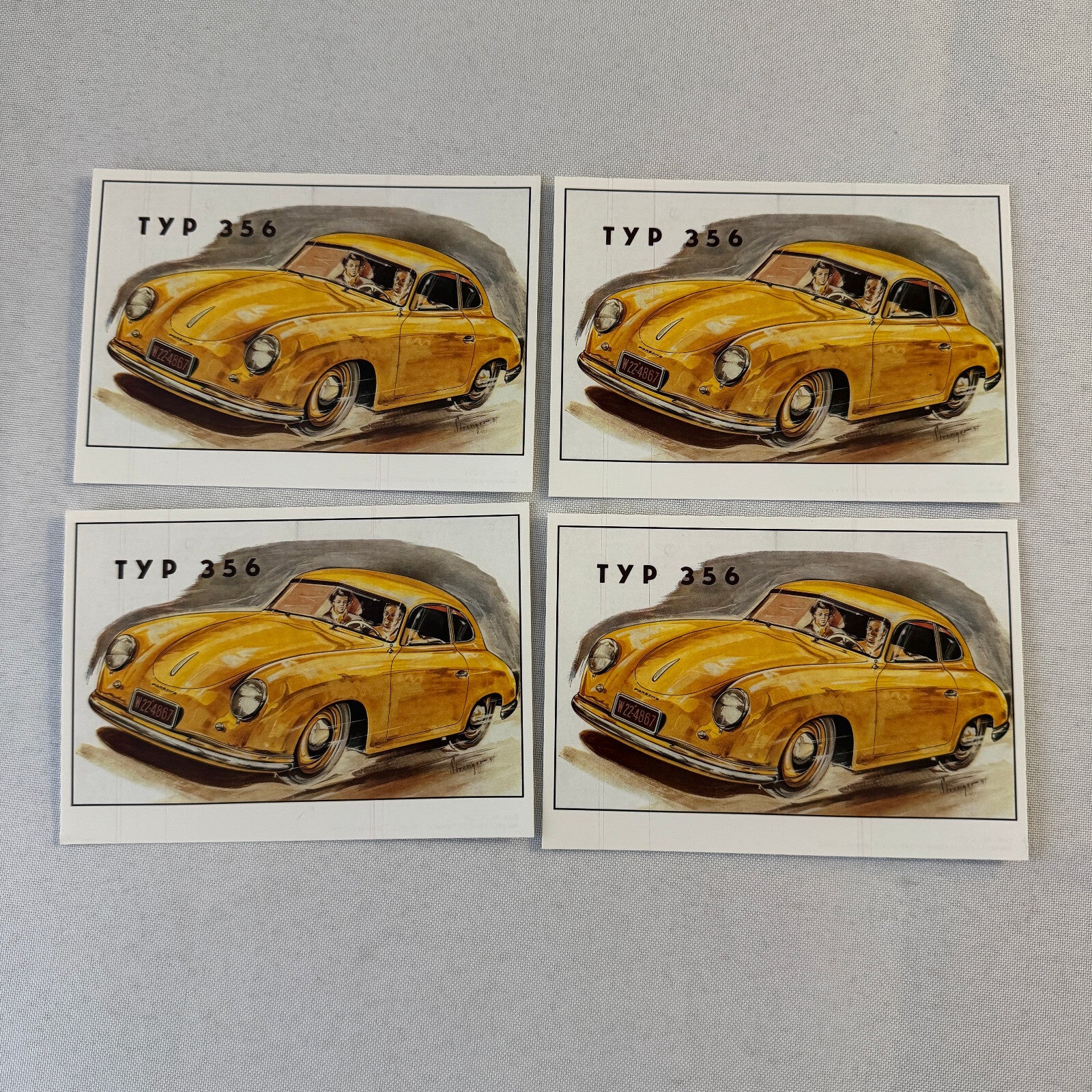 Vintage Transportation Photo and Postcard Lot 36X Car Train Airplane Porsche +