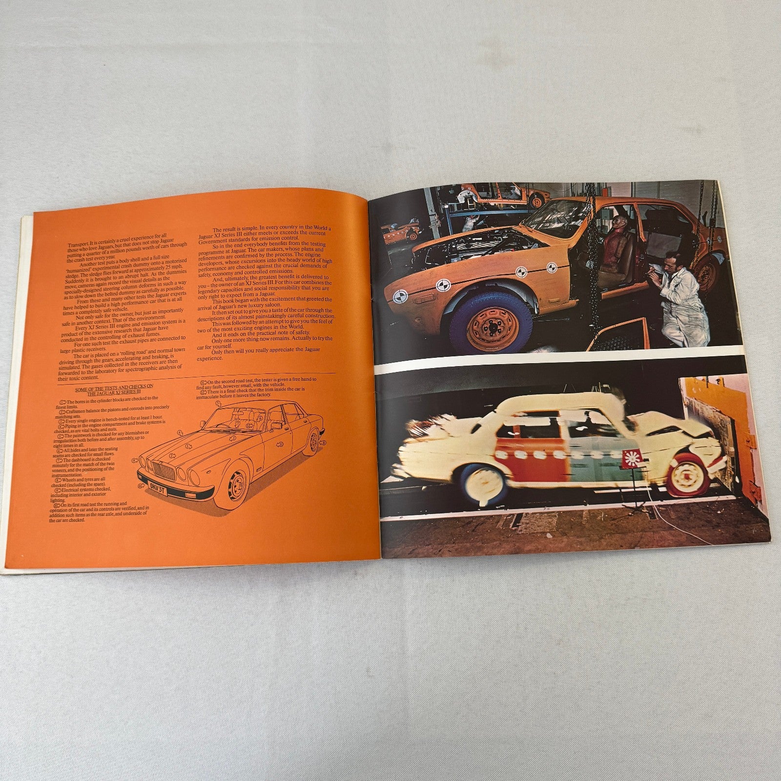 Jaguar XJ Series III Vintage Car Sales Brochure Catalog Advertising