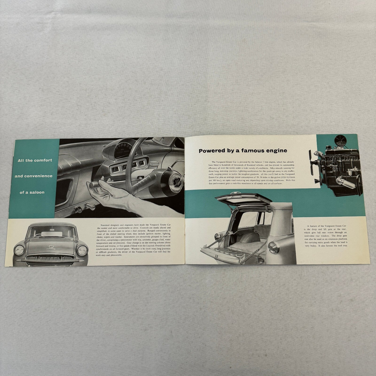 Standard Vanguard Estate Car Station Wagon Sales Brochure Catalog Vintage