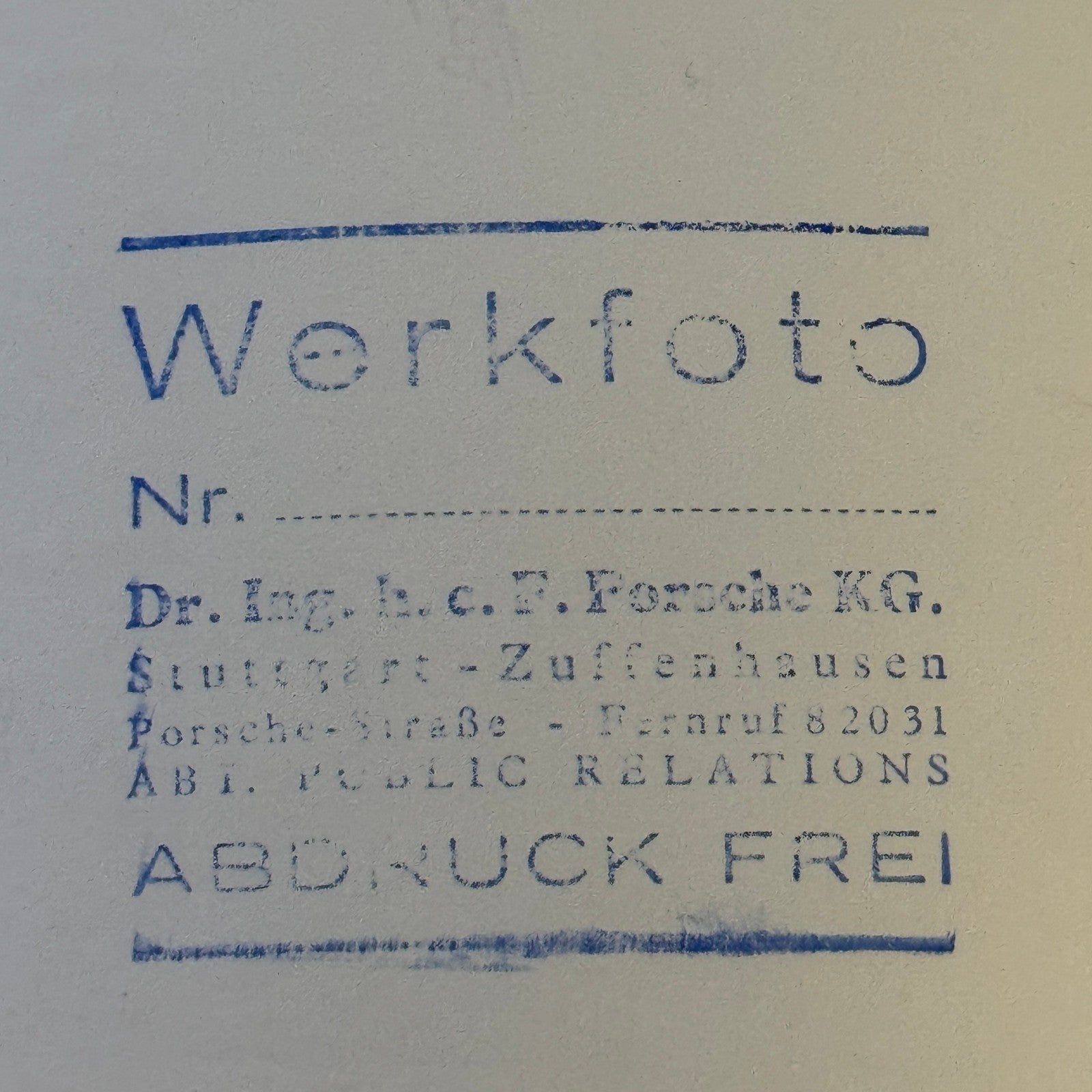 Vintage Porsche Racing Press Photo Hans Hermann Driver Werkfoto