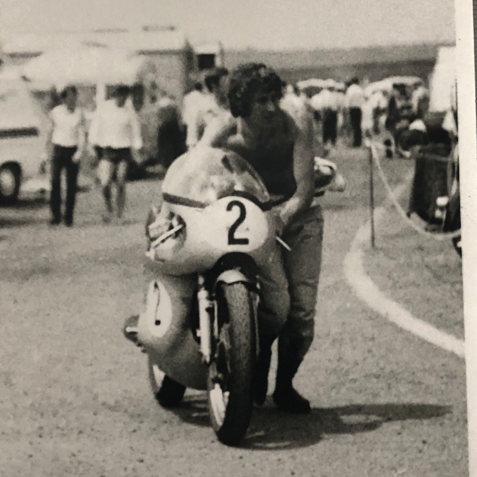 Vintage Motorcycle Racing Photo photograph Print Matchless 1971 Germany