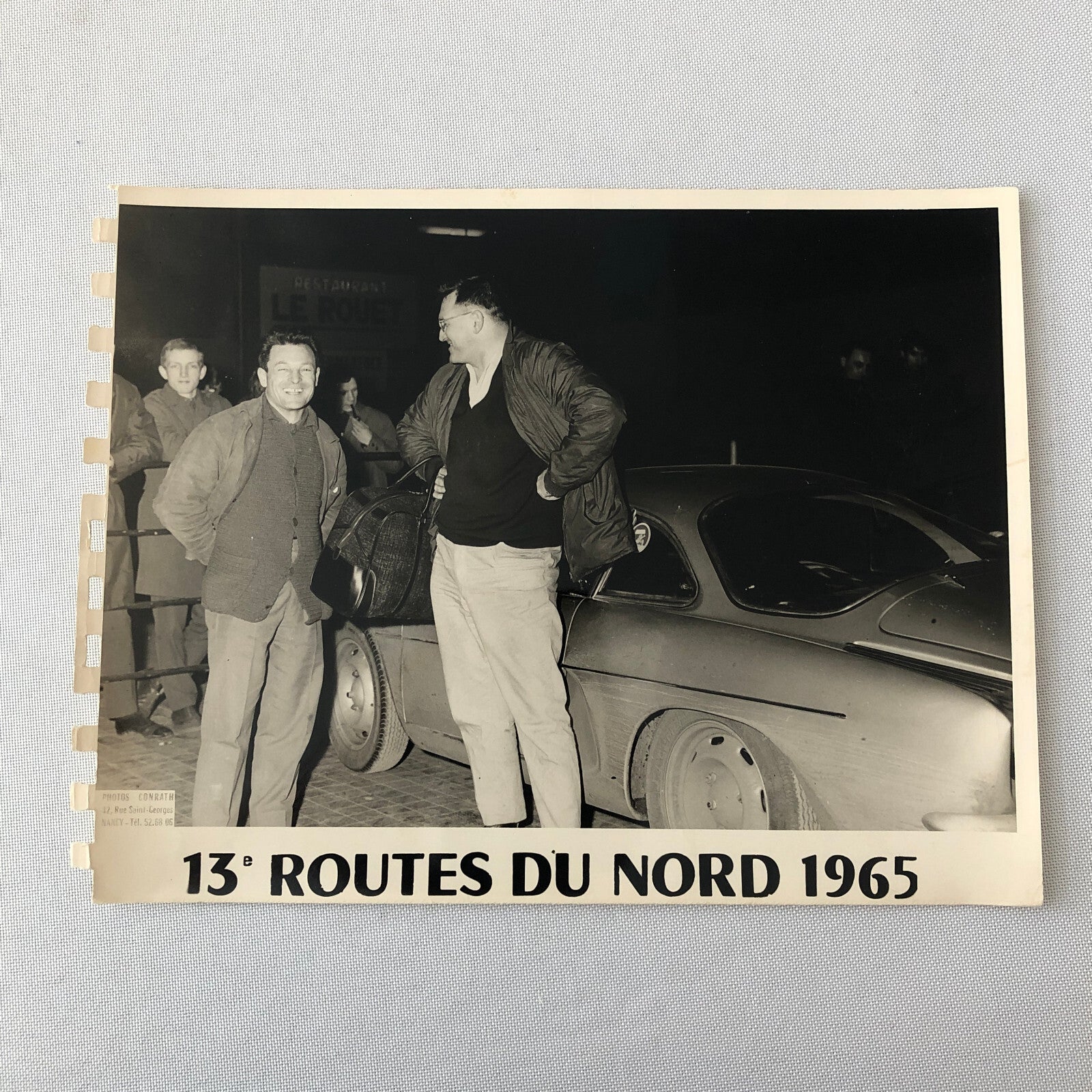 Vintage Renault Alpine Rally Racing Car Photo Photograph 1965 Routes du Nord 