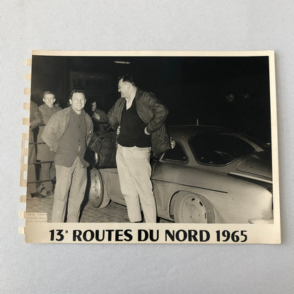 Vintage Renault Alpine Rally Racing Car Photo Photograph 1965 Routes du Nord 