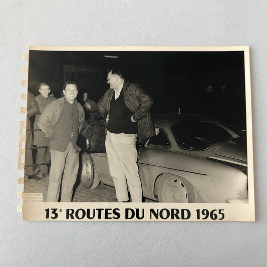 Vintage Renault Alpine Rally Racing Car Photo Photograph 1965 Routes du Nord 