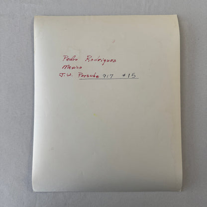 Vintage Racing Photo Driver Pedro Rodriguez Porsche 917 Photograph