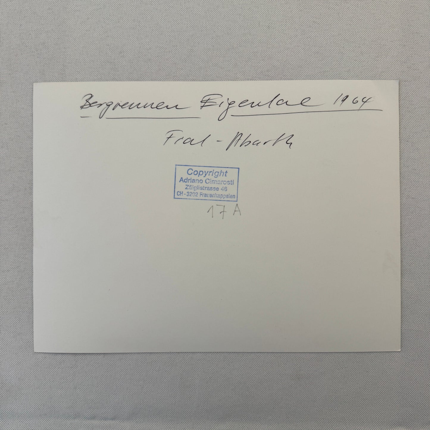 Fiat Abarth Racing Car 1964 Photo Photograph Modern Print