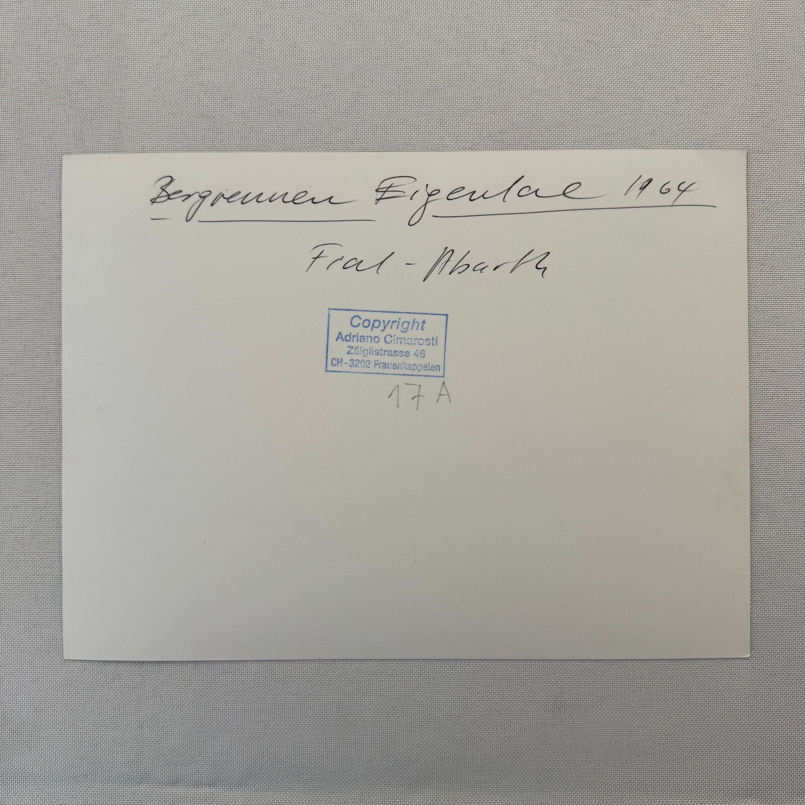 Fiat Abarth Racing Car 1964 Photo Photograph Modern Print