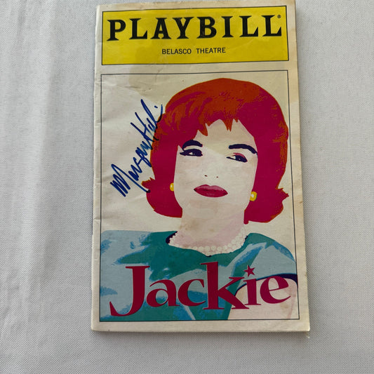 Jackie An American Life Cast Signed Program Playbill 1997 Margaret Colin