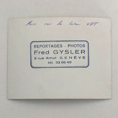 Vintage Racing Photo Photograph Driver Stirling Moss in a Lotus Car