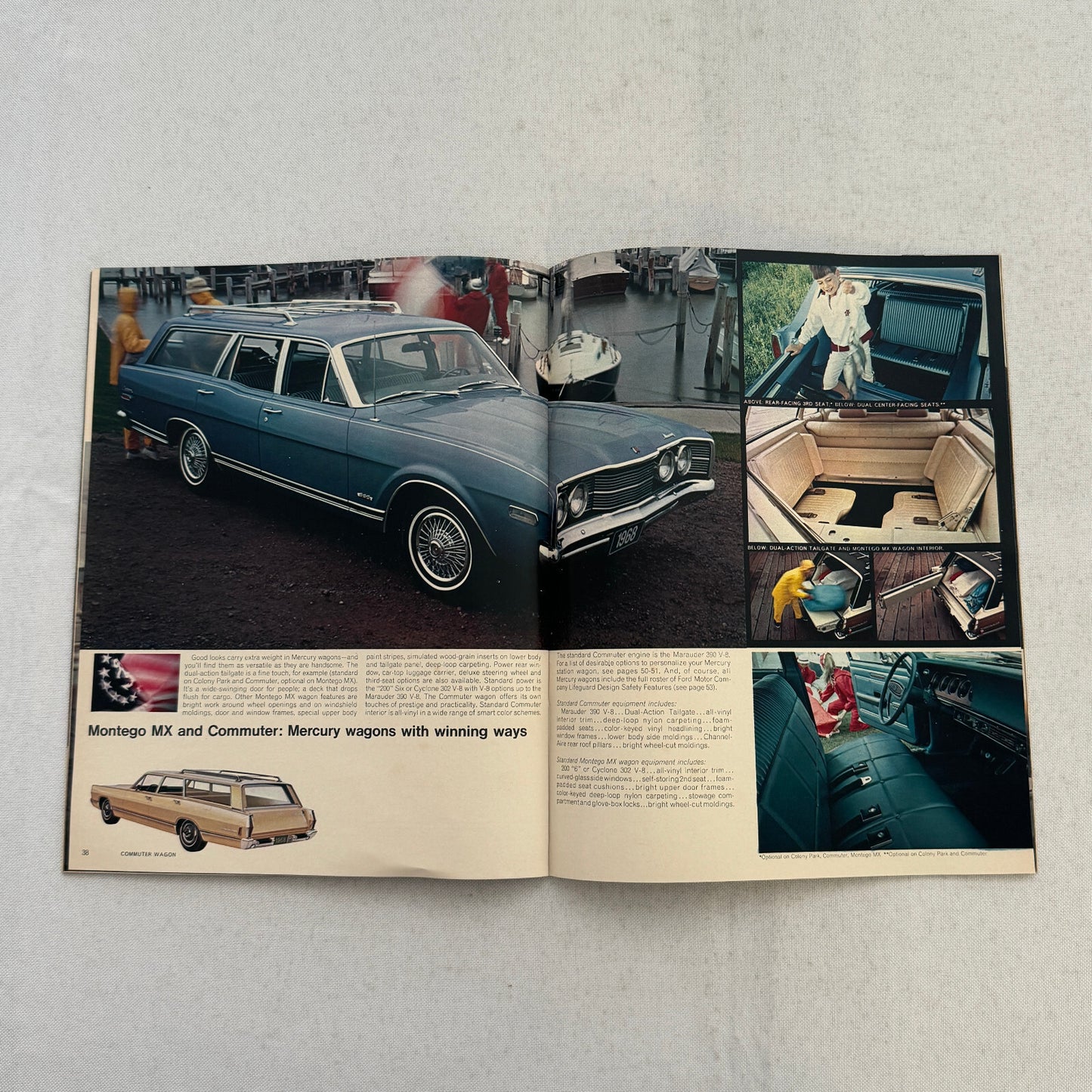 1968 Mercury Sales Brochure Catalog Montego Cyclone Cougar Marquis Montclair +