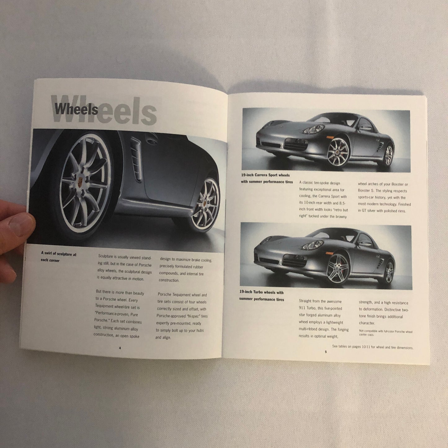 Porsche Boxster ACCESSORIES Sales Brochure Catalog 2006 2007 Wheel Rims +