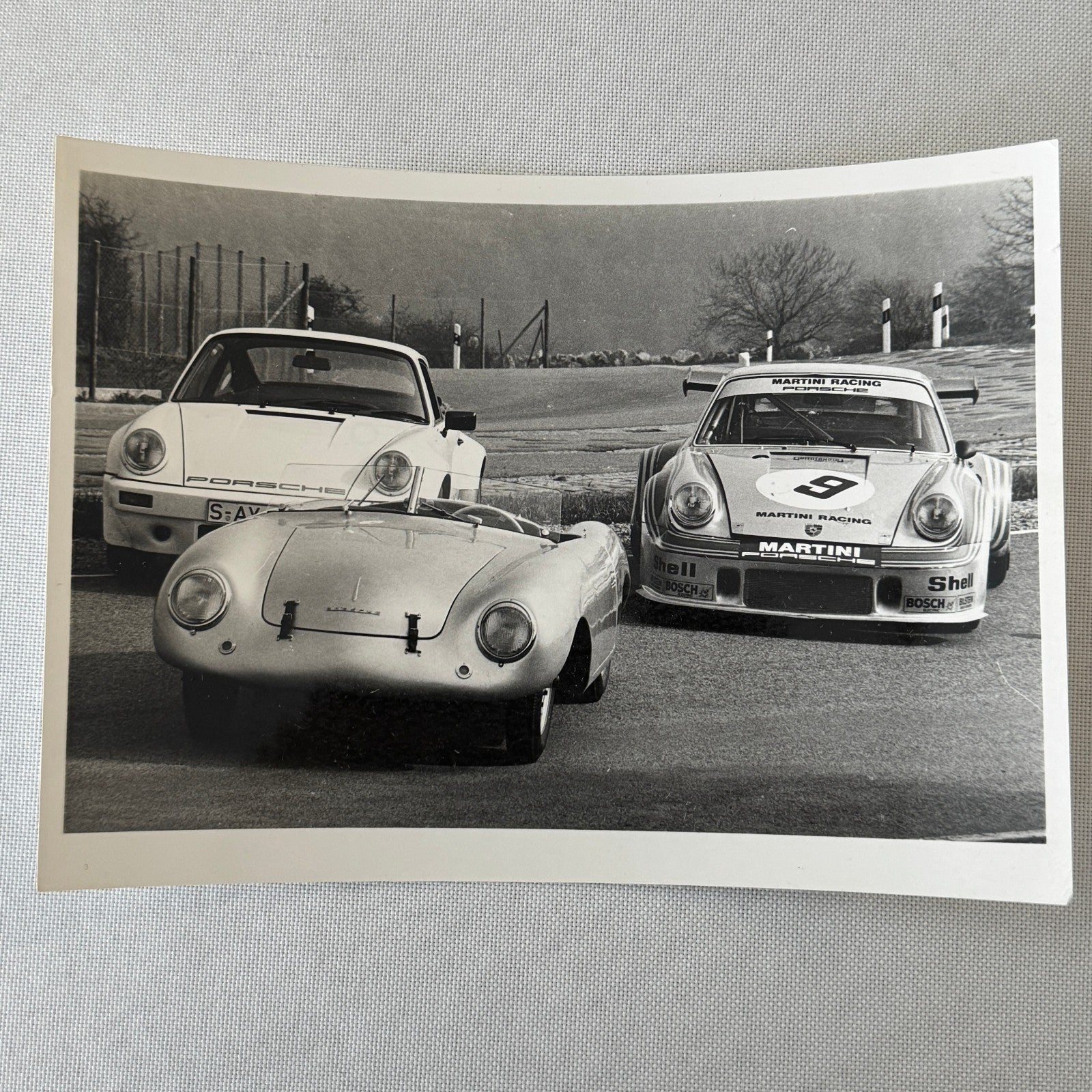 Vintage Porsche Racing Car Factory Photo Photograph Print