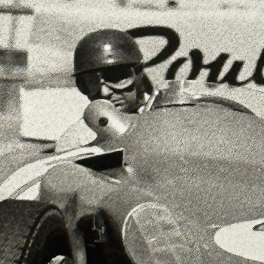 Juan Manuel Fangio Mercedes W196 Racing Car Photo Photograph Modern Print