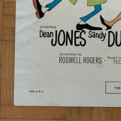 Vintage Disney Movie Poster $1,000,000 Duck Walt Disney Film Million Dollar Duck