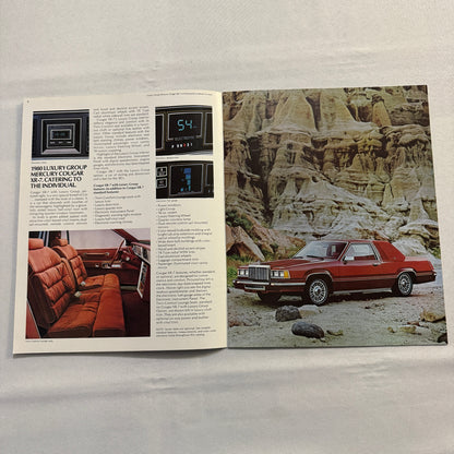 1980 Mercury Cougar XR-7 Car Sales Brochure Catalog XR7