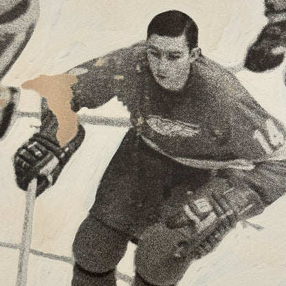 Nick Libett Detroit Red Wings Hockey Player Photo Photograph Vintage Mockup
