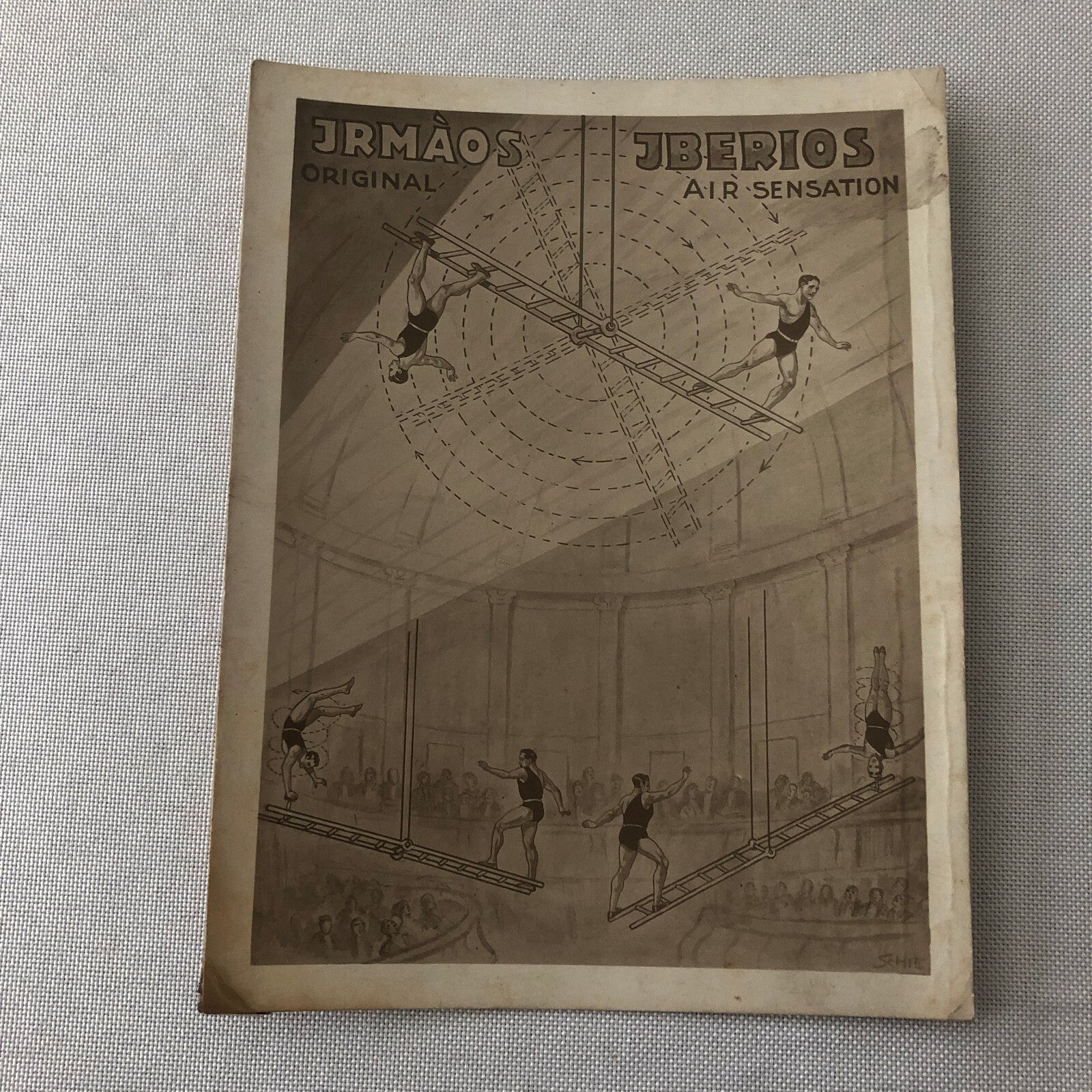 Circus Acrobatic Acrobat Act Postcard Post Card Vintage Jrmaos Jberios