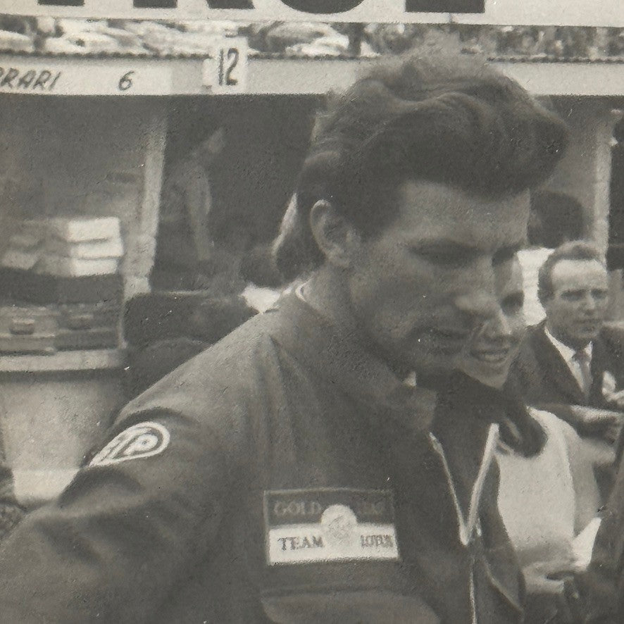 Vintage Racing Photo Photograph Graham Hill and Unidentified Driver