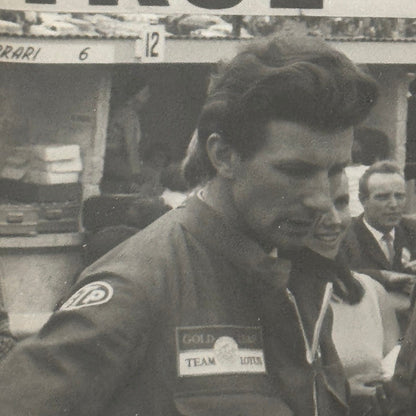 Vintage Racing Photo Photograph Graham Hill and Unidentified Driver