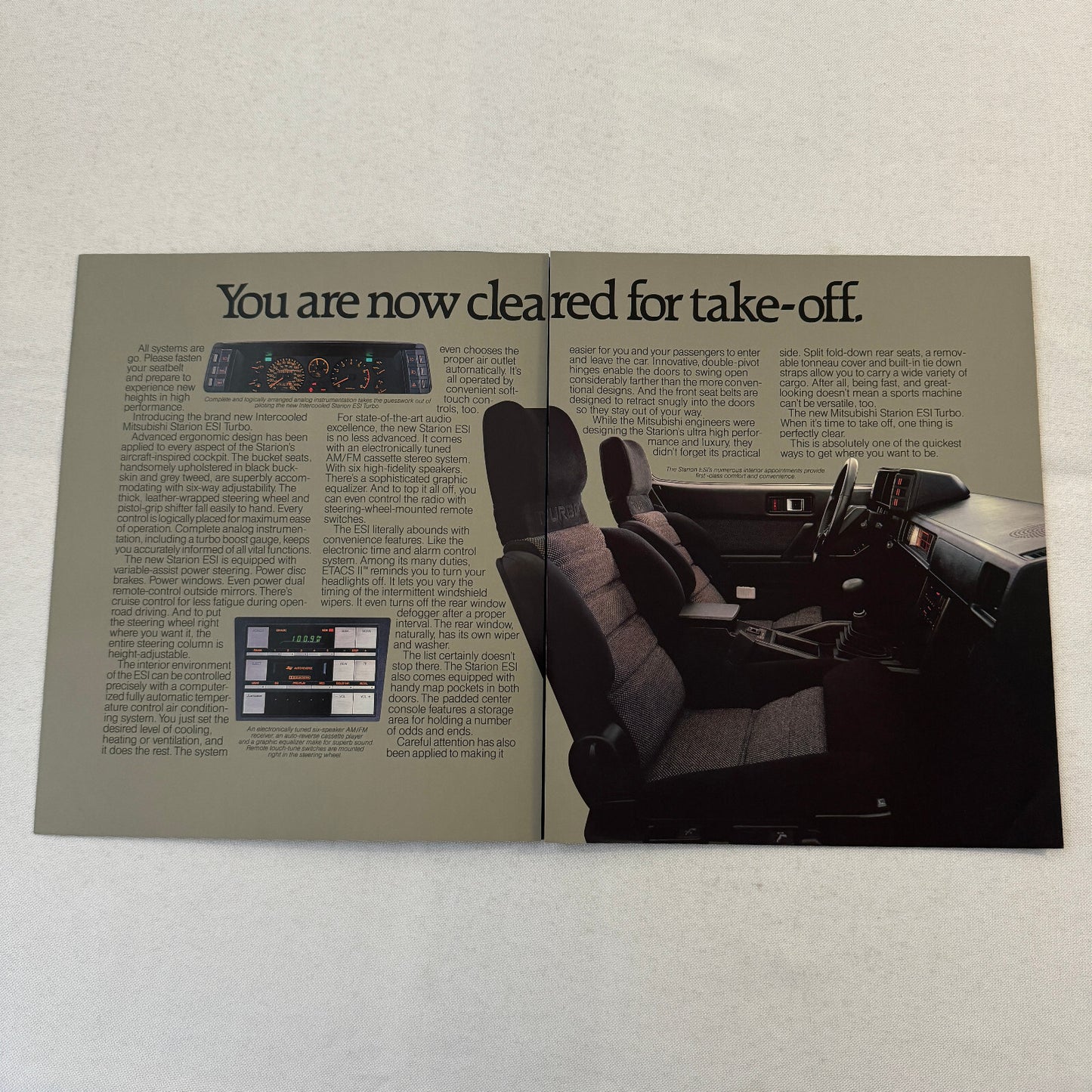 Mitsubishi Starion ESI Turbo Car Sales Brochure Catalog 1985.5 1985 1986