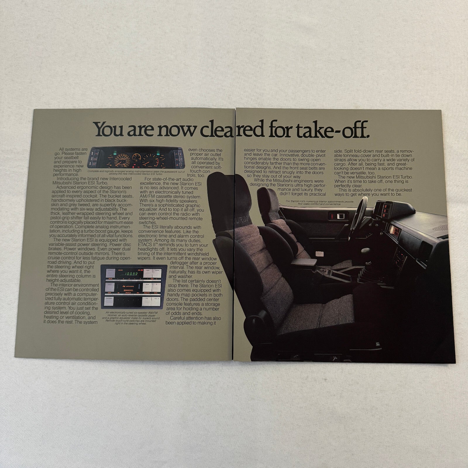 Mitsubishi Starion ESI Turbo Car Sales Brochure Catalog 1985.5 1985 1986