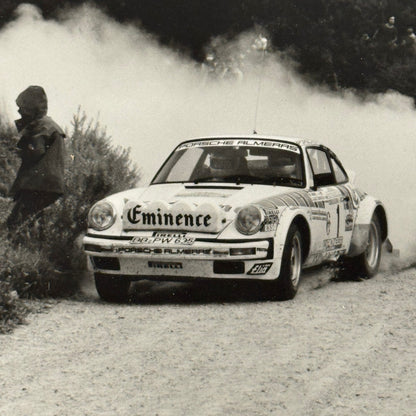 Walter Rohrl Porsche Rally Racing Factory Press Photo Photograph Print Vintage