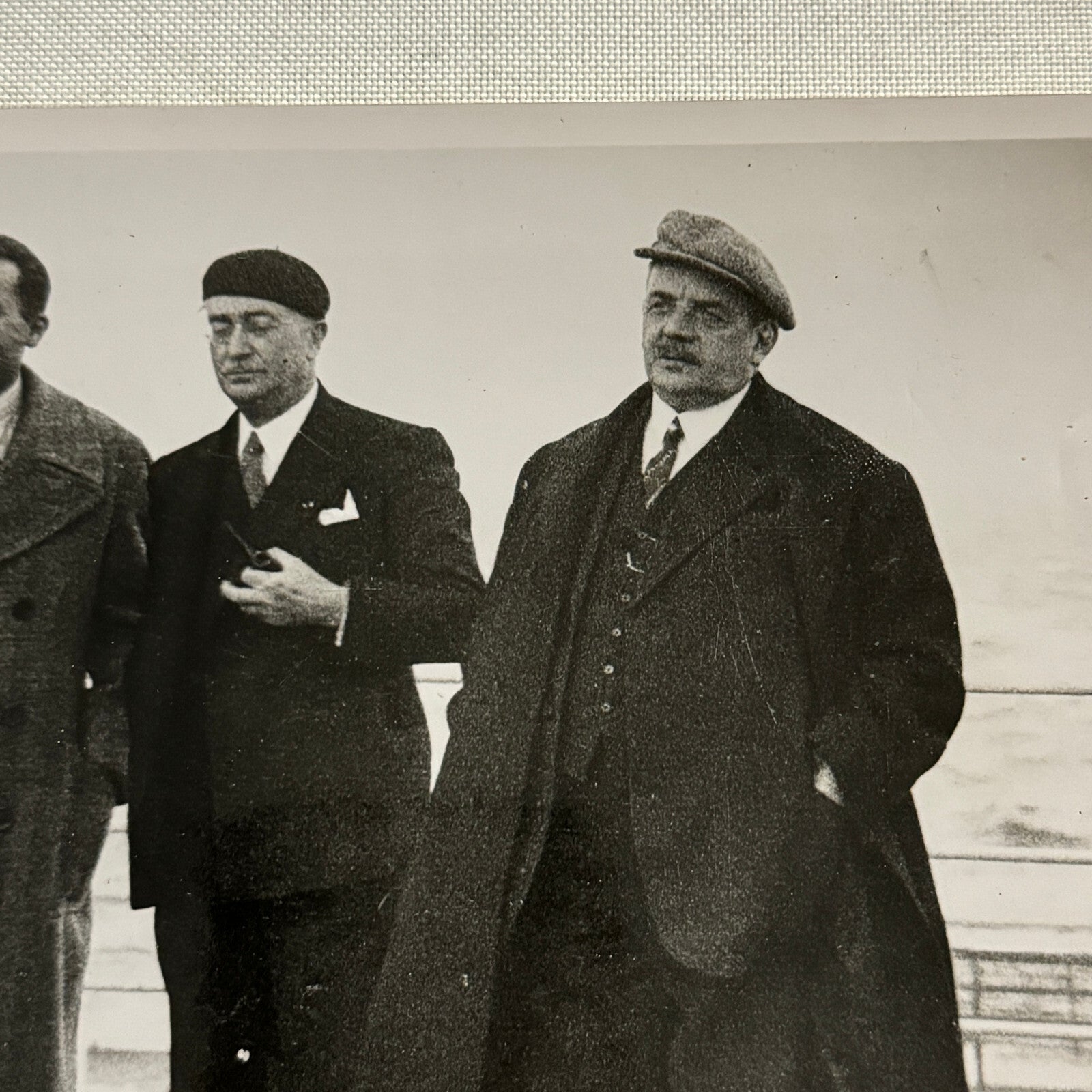 French Premier Edouard Herriot to Washington President Roosevelt Press Photo
