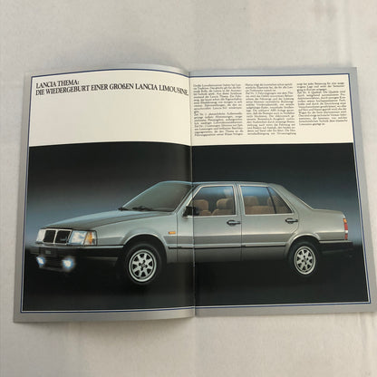 Lancia Thema Car Sales Brochure Catalog German Turbo V6 i.e.
